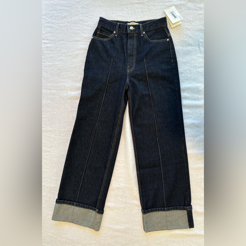 Ulla Johnson- The Genevieve Topstitch Nonstretch Jeans-size 27 - Picture 13 of 16